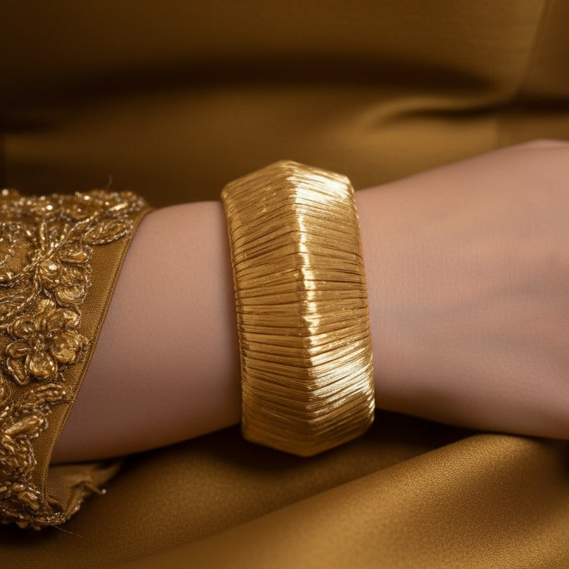 Gold Statement Cuff – Rs. 550