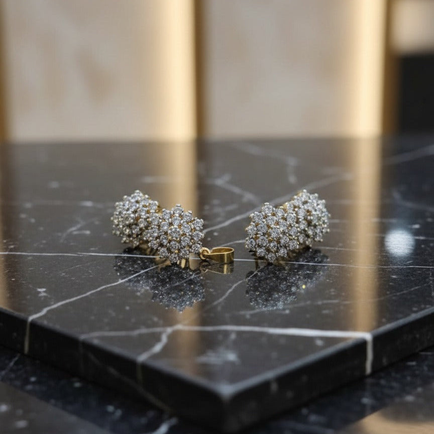 Original Gold Plated Pendant Set with Real Stones for Women