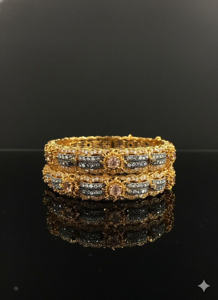 Elegant Openable Bangles with Intricate Design