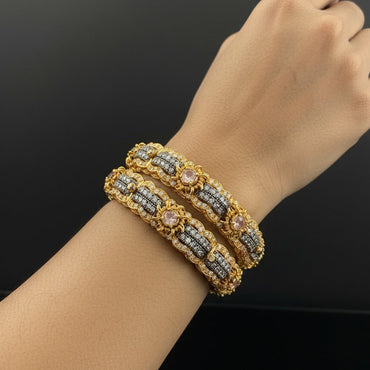 Elegant Openable Bangles with Intricate Design