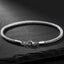 Classic Silver Steel Woven Chain Bracelet