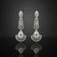 Classic White American Diamond Drop Earrings
