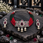 AD Red & Green Beaded Choker Set
