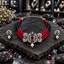 AD Red & Green Fan Panel Choker Set