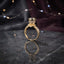 CZ Pavé Top Hat Crown Bezel Twisted Rope Shank Cocktail Ring