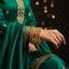 Gold Filigree Oval Bead Bangles – Set of 6 | Everyday & Festive Wear