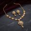 Gold CZ Filigree Sunburst Pendant Necklace & Drop Earrings Set with Diamond Station Chain