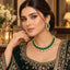 Gold Kundan Polki Wide Choker Necklace & Earrings Bridal Set