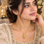 Gold Mughal Filigree Orb Pendant Necklace