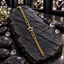 Gold-Tone Black Star Chain Bracelet