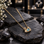 Blue Teardrop Swan Pendant Necklace