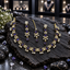 Gold-Tone Blue-Violet Rectangle & Leaf Necklace Set