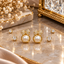 Gold-Tone Bow & Pearl-Look Earrings Set of 3 Pairs