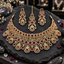Deep Red Medallion Fringe AD Choker Set