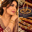 Gold-Tone Multi-Color CZ Floral Scroll Open-Work Slim Bangle Pair