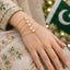 Pearl Layered Hand Chain Bracelet