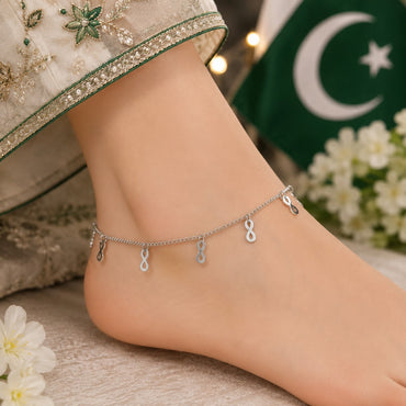 Elegant Infinity Charm Anklet