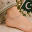 Elegant Heart Charm Anklet