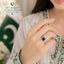 Blue Sapphire CZ Ring