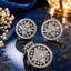 Silver-tone star crystal pendant and matching earrings jewelry set