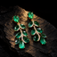 CZ Teardrop Marquise Leaf Cascade Drop Earrings