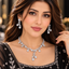 Silver-Tone Floral Vine Necklace & Drop Earrings Set