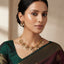 South Indian Ruby & Emerald Pearl Necklace Set