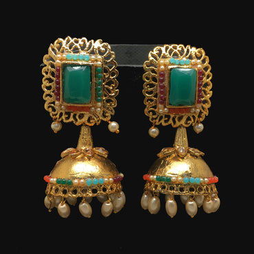 Traditional Gold Plated Earrings 544219