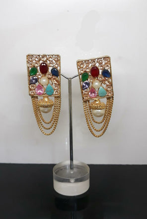 Traditional Gold Plated Earrings 544214