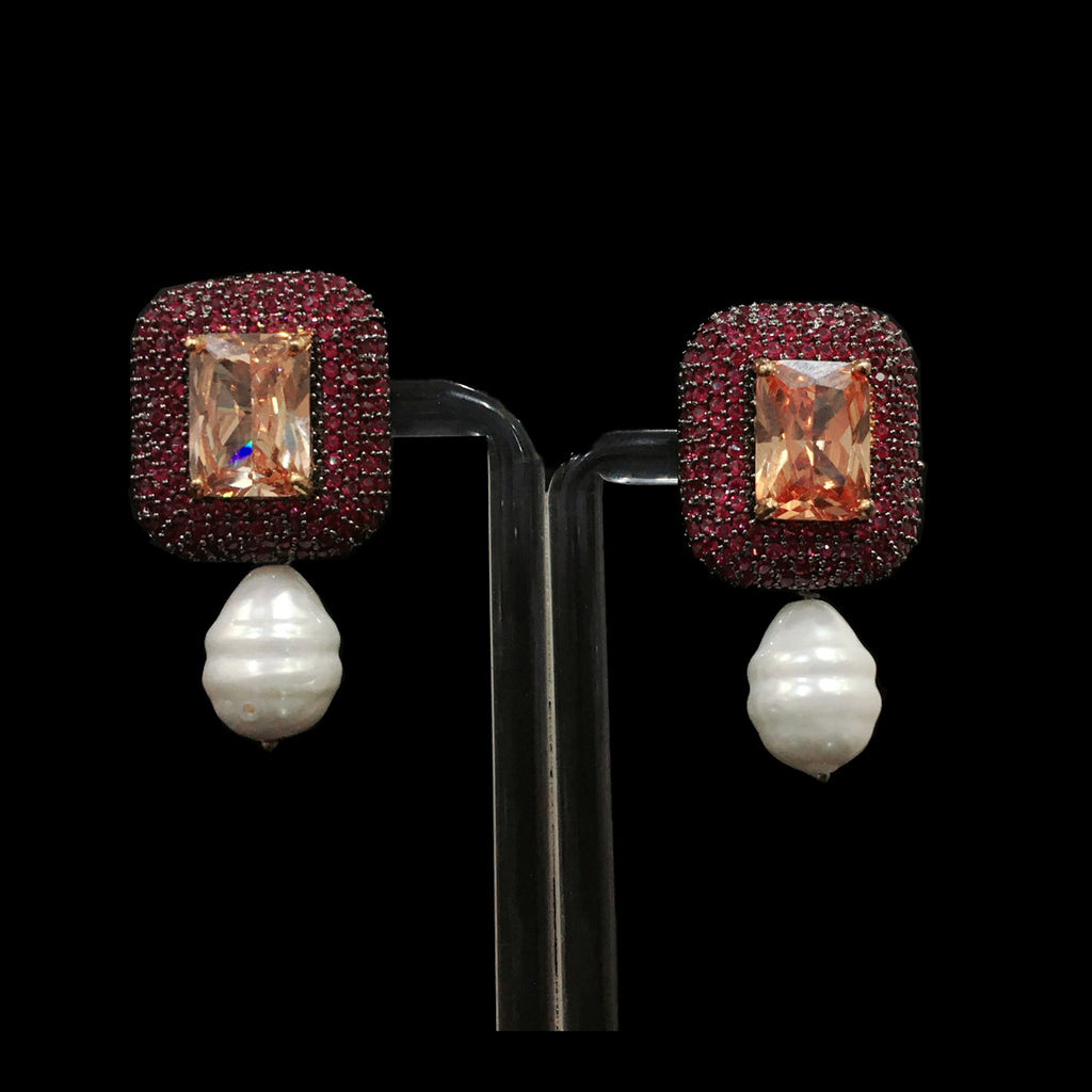 American Diamond Earrings - Designer's Destiny 