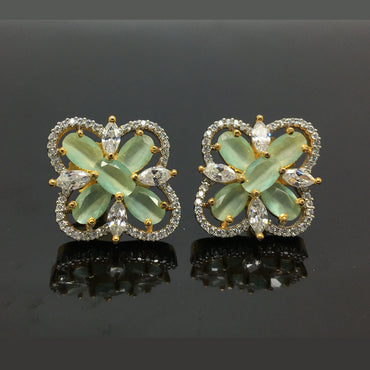 Gold Plated Unique Earrings 744354