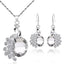 Bride Weddding Necklace Pendant Chain  Peacock Necklaces Earring