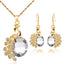 Bride Weddding Necklace Pendant Chain  Peacock Necklaces Earring